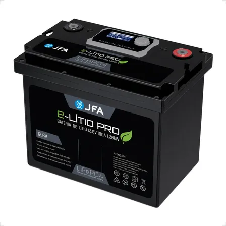Bateria Lifepo4 100ah 12v De Lítio Energia Solar Bms Display