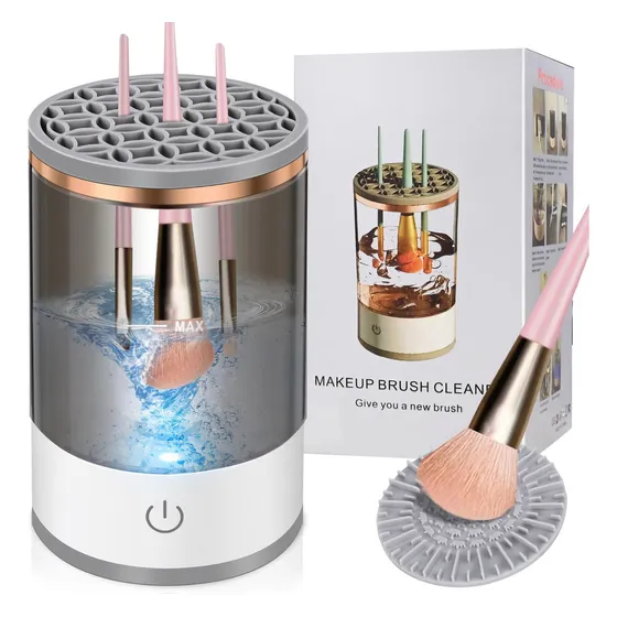 Zoyye Limpiador De Brochas De Maquillaje color blanco