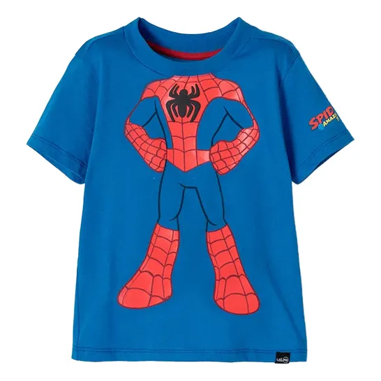 Camiseta De Spidey And His Amazing Friends Azul Manga Corta 