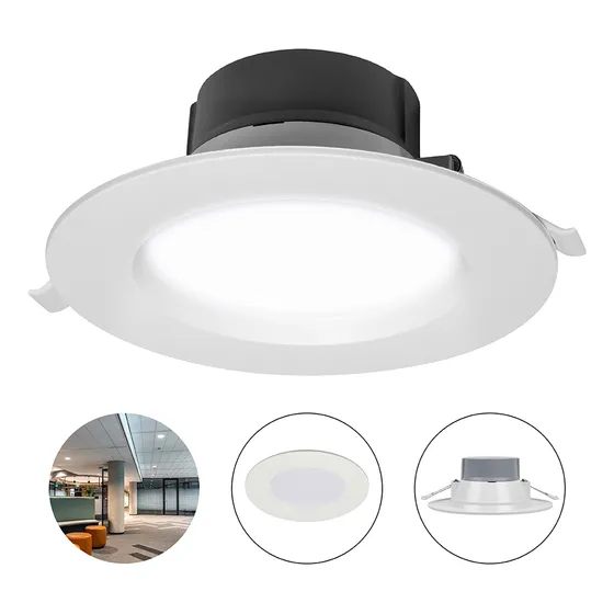 Lámpara Spot Led Empotrable En Bote Integral 10w Luz Neutra 4000 K Cirkel Illux Tl-6011.b40