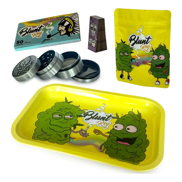 Kit Picador Metal Blunt Rey + Bandeja Metal + Celulosa + Tip