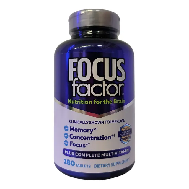 Focus Factor Multivitaminico, Concentracion, Memoria 180 Tab