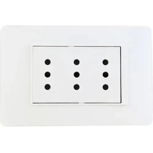 Enchufe Triplex Blanco PU1313 Bticino