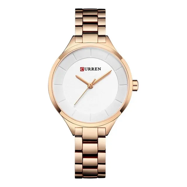 Reloj De Lujo Para Damas Curren Modelo 9015 Relojes Elegante
