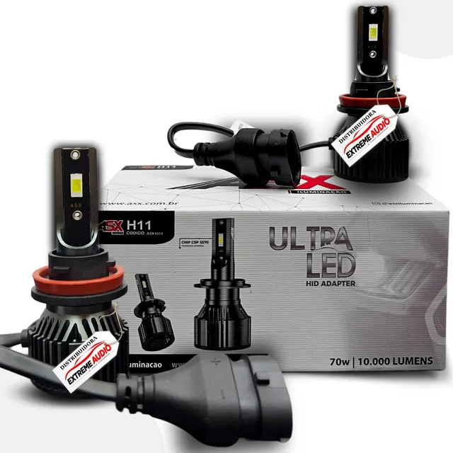 Lâmpada Led Asx Ultraled Canbus 70w 6000k Branco-frio