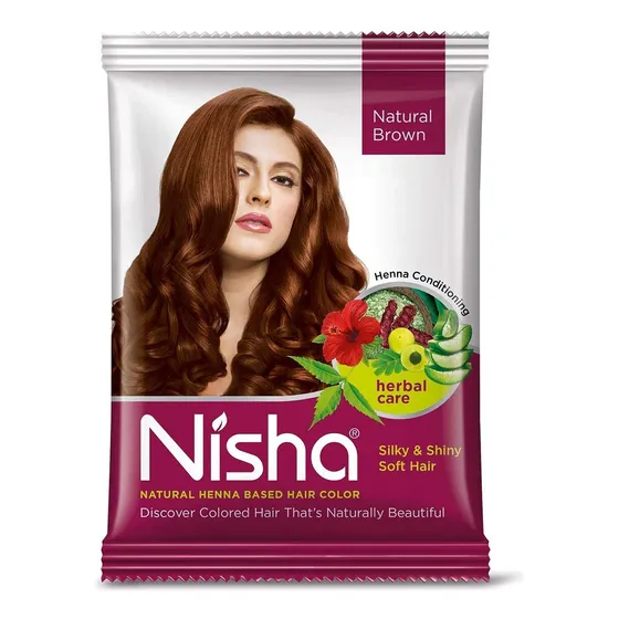 Tinte Nisha Color Natural A Base De Henna (burgundy Rojo)