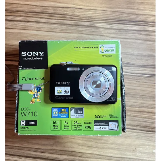 Câmera Sony Cyber-shot Dsc-w710 16.1mp - Leia A Descrição