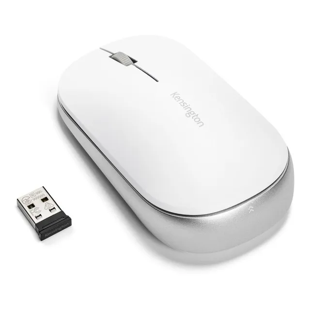 Mouse Inalambrico Dual Bluetooth Usb Rf Kensington Suretrack Color Blanco