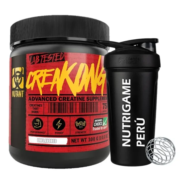 Creakong 300gr  Creatina Mutant +shaker - Tienda Fisica