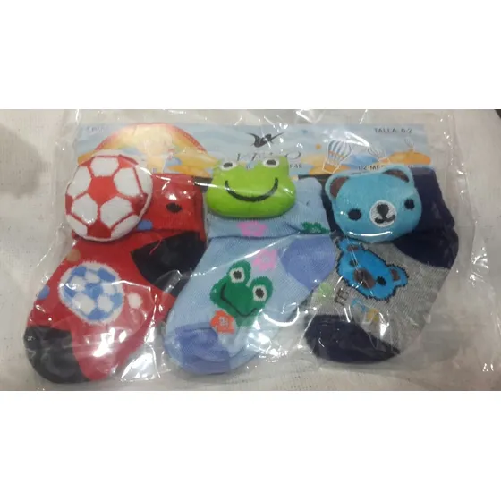 Medias Decoradas Para Bebés X3