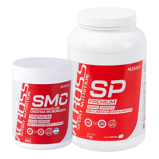 Combo Across Creatina Monohidrato 250gr + Proteina Pura 1kg