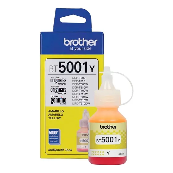 Botella De Tinta Brother Bt5001y Amarillo