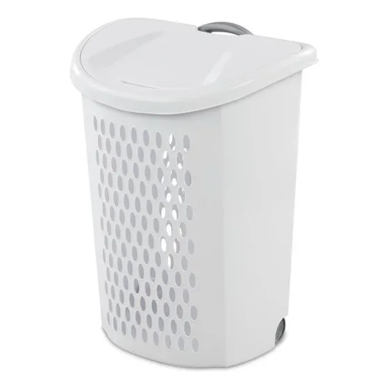 Cesta Plástica P Ropa Lavanderia Sterilite C Ruedas