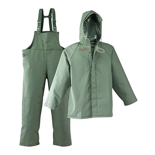 -l-gr Repel Rainwear In Pvc Capa Traje Lluvia Para Verde