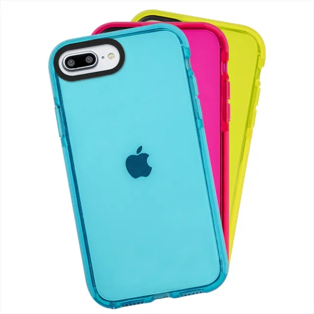 Funda Para iPhone Antigolpes Uso Rudo Colors Borde Reforzado