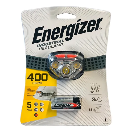 Minera Linterna Vincha Energizer 400 Lumens Modelo Color de la linterna Negro Color de la luz Blanco
