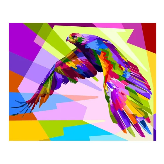 Diamond Paintings Colorfull Hawk Maka