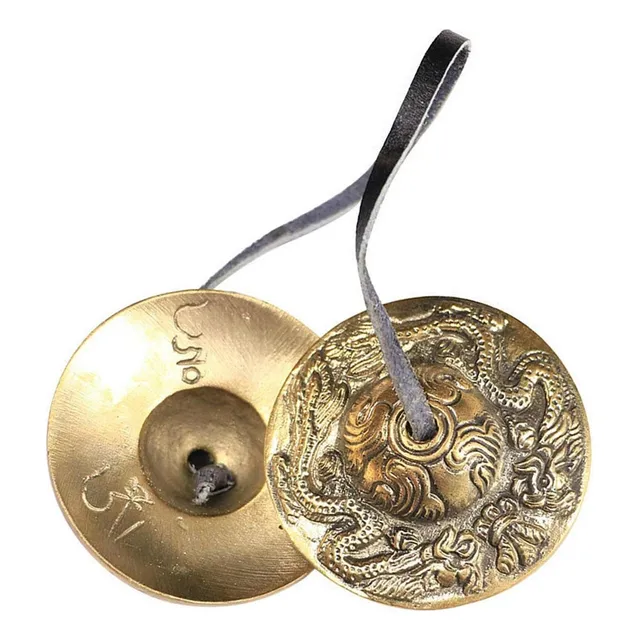 Nuevo 6,5 Cm Tibetano Hecho Tingsha Cymbal Bell, Yoga Bell,