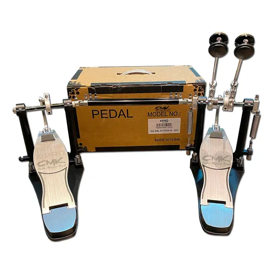 Pedal Bateria Duplo Direct Drive Base Fixa Mais Estabilidade