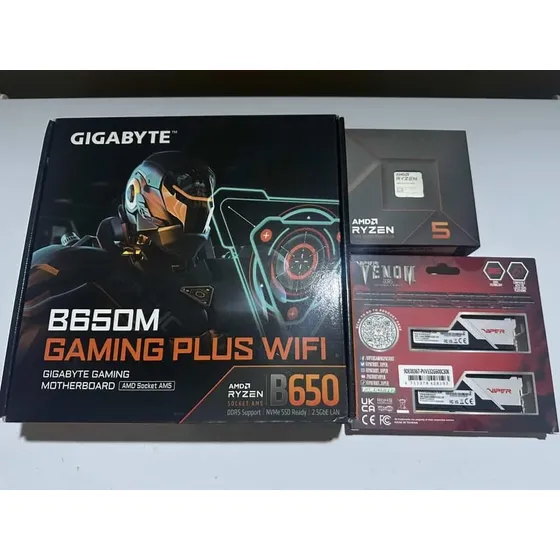 Combo Pc Tarjeta Madre Amd Ryzen 5 7600x 32gb Ddr5 Gaming