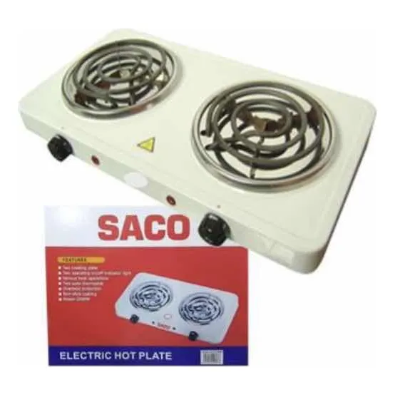 Cocina Eléctrica 2 Hornillas Saco / Fm