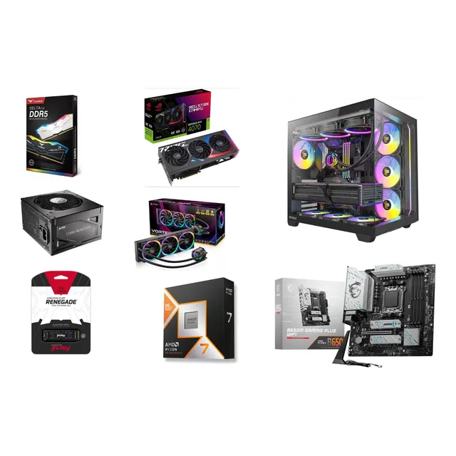 Pc Amd Ryzen 7 9800x3d 1tb Ssd 32gb Asus Rog Strix 4070 Oc