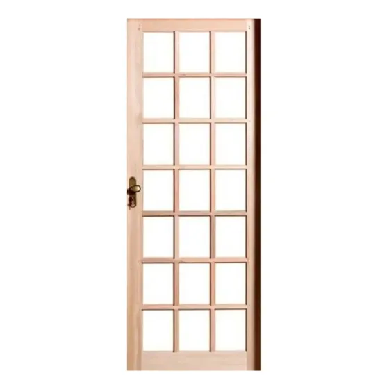 4 Folhas De Porta Madeira Vidro 2,10x0,72 - Frainer
