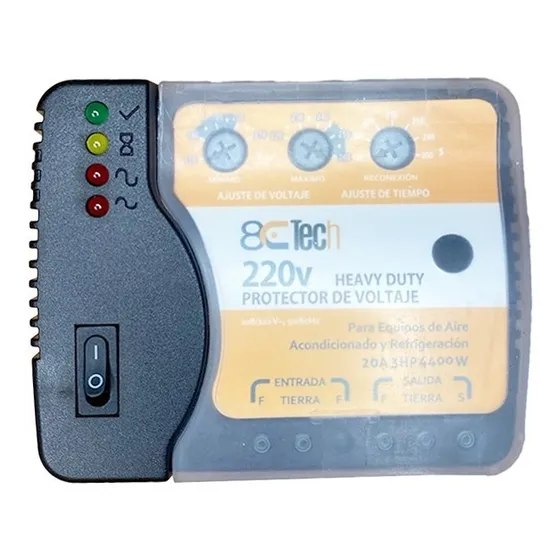 Protector De Voltaje 220v Para Aires Acondicionado D Bornera