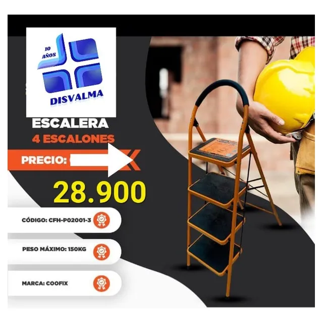 Escalera Coofix Multipropósito 4 Escalones