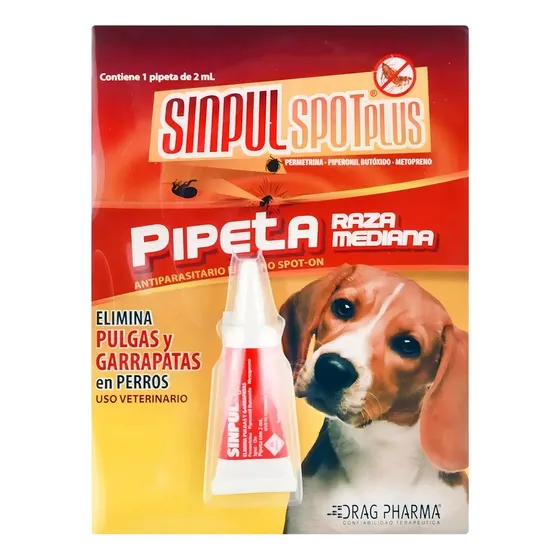 Sinpul Pipeta Antiparasitaria Perros 5-15kg Pulgas Garrapatas | Cuotas sin interés