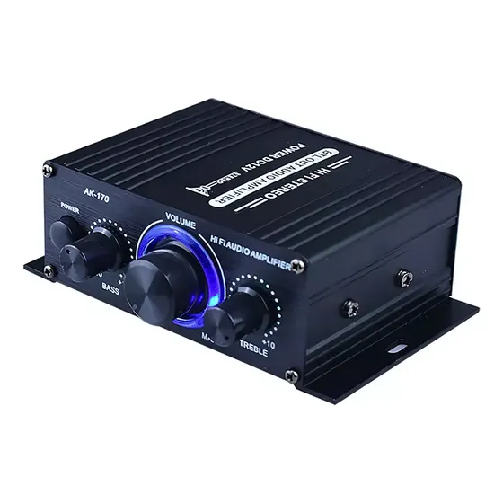 Mini Planta 2 Canales Amplificador De Sonido 400w Carro Casa