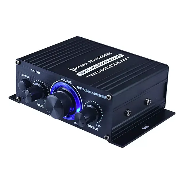 Mini Planta 2 Canales Amplificador De Sonido 400w Carro Casa