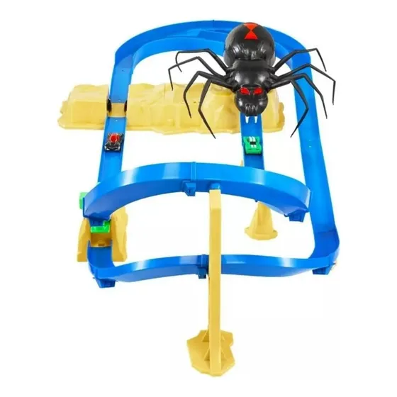 Pista Araña Adventure Force 18 Pies 2 Vehículos Motorizada Color Negro