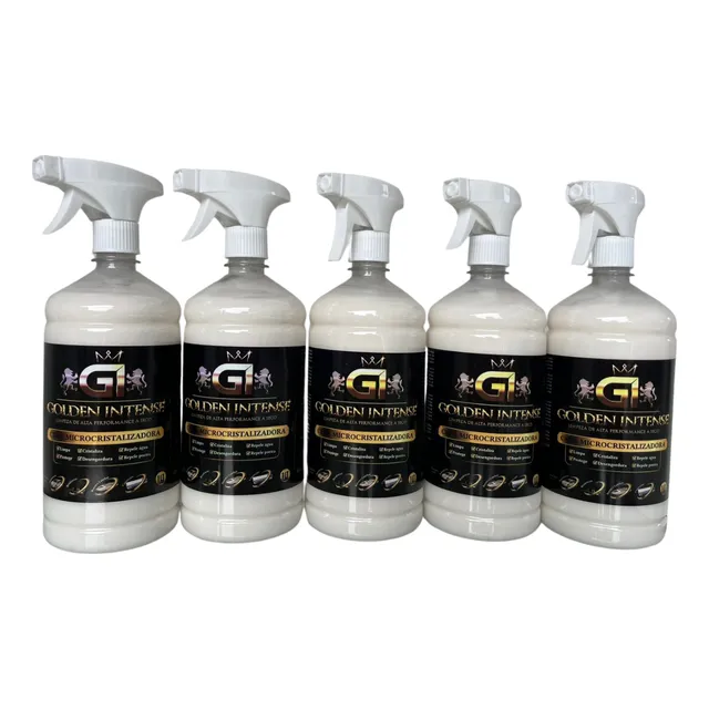 Kit 5l Cera Cristalizadora Lavagem Seco Carro Vidro