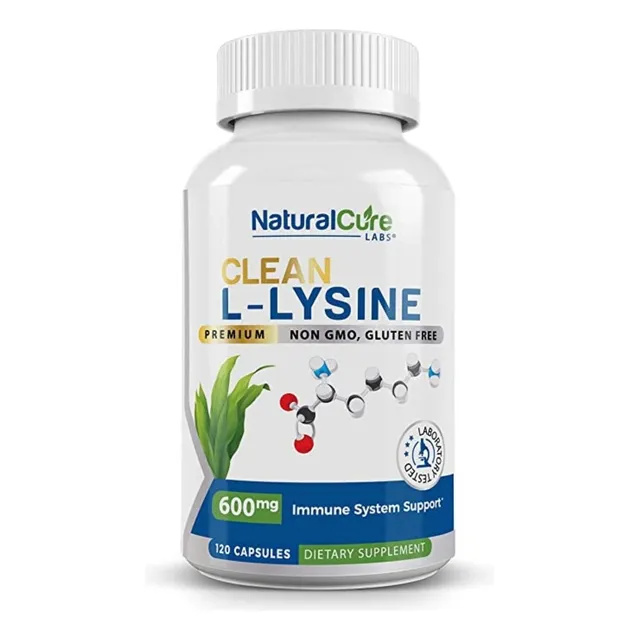 L-lisina 600mg Natural Cure Lab - - Unidad A $1508