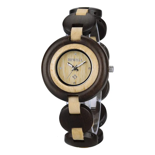 Reloj De Madera Hermosa Mujer Hecha A Mano Ligero Xjvcs