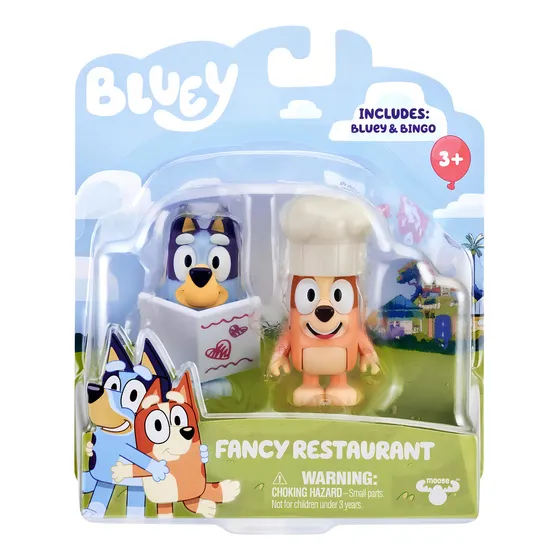 Bluey Y Bingo Restaurante Elegante - El Mundo De Bluey