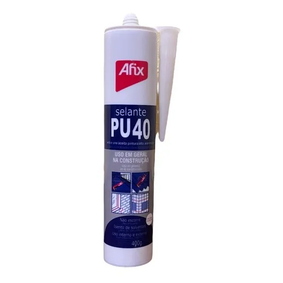 Sellador Poliuretanico Pintable Pu 40 Afix X 12 Unidades