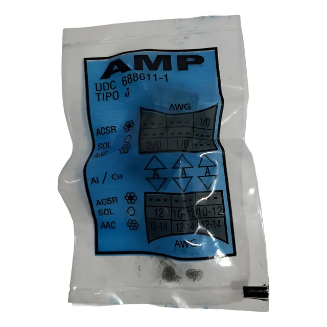 Conector Udc Tipo J Color Azul - Marron 3 Piezas Azul - Marron
