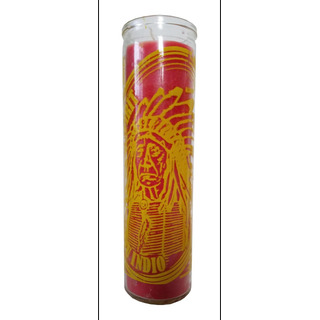 Vela De Pilar Rojo Espíritu Indio (espíritu Indio) Vela De Pilar Rojo Espíritu Indio (espíritu Indio)