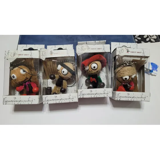 Llaveros Pack De 6  Forest Ghost Amor Y Suerte Feng Shui  