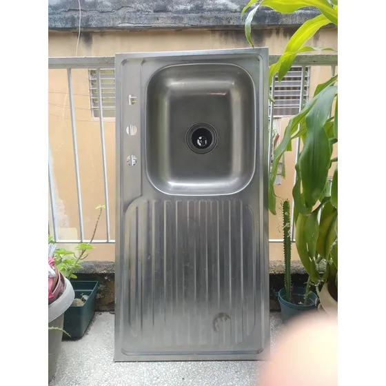 Lavaplatos De 1 Sola Tina De Aluminio Medida 100x50.