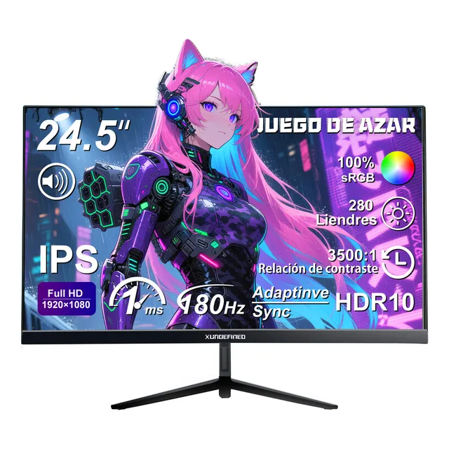Monitor Gamer Xundefined 25'' Fhd 180hz Bocina Ips Hdmi 1ms