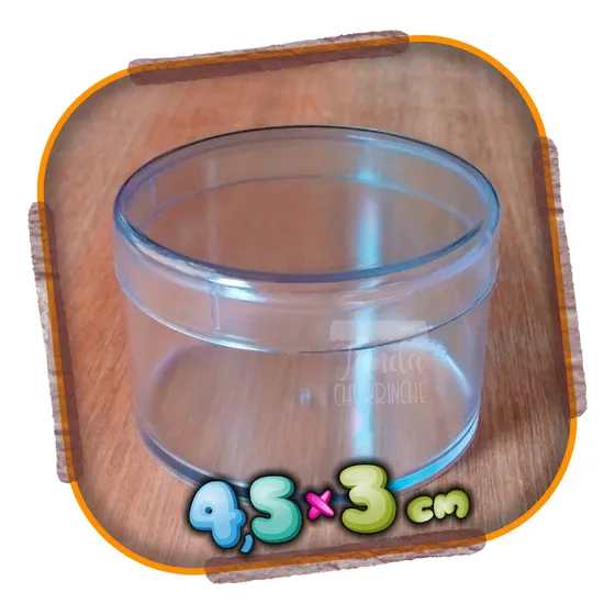 Pack De 10 Cajitas De Acrílico Redondas Chicas Mesa Dulce