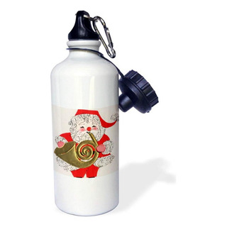3drose Santa Playing The French Horn Botella De Agua Deporti 3drose Santa Playing The French Horn Botella De Agua Deporti