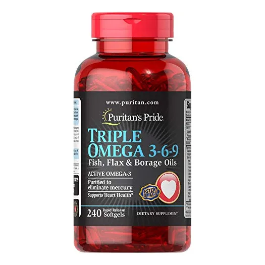 Suplemento Puritan's Pride Triple Omega 3-6-9 De Pescado, Li