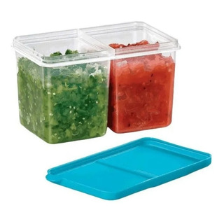 Guarda Refri Duo Contenedor 2 En 1 Con Tapa Multiusos Guarda Refri Duo Contenedor 2 En 1 Con Tapa Multiusos