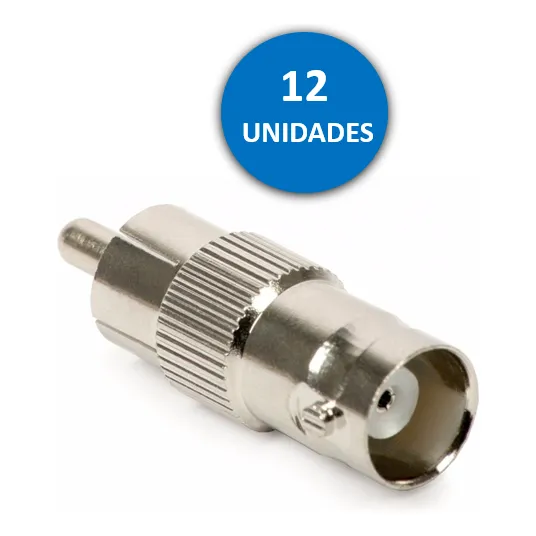 Conector Bnc Hembra A Rca Macho Coaxial Calidad