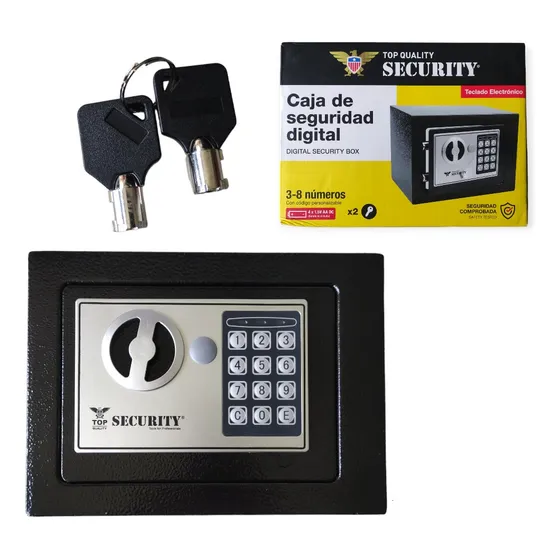 Caja Fuerte Digital De Seguridad Incluye Llaves Security 
