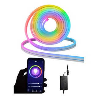 Tira Led Neonflex Manguera Neopixel Ws2811 5m Bluetooth 24v Tira Led Neonflex Manguera Neopixel Ws2811 5m Bluetooth 24v
